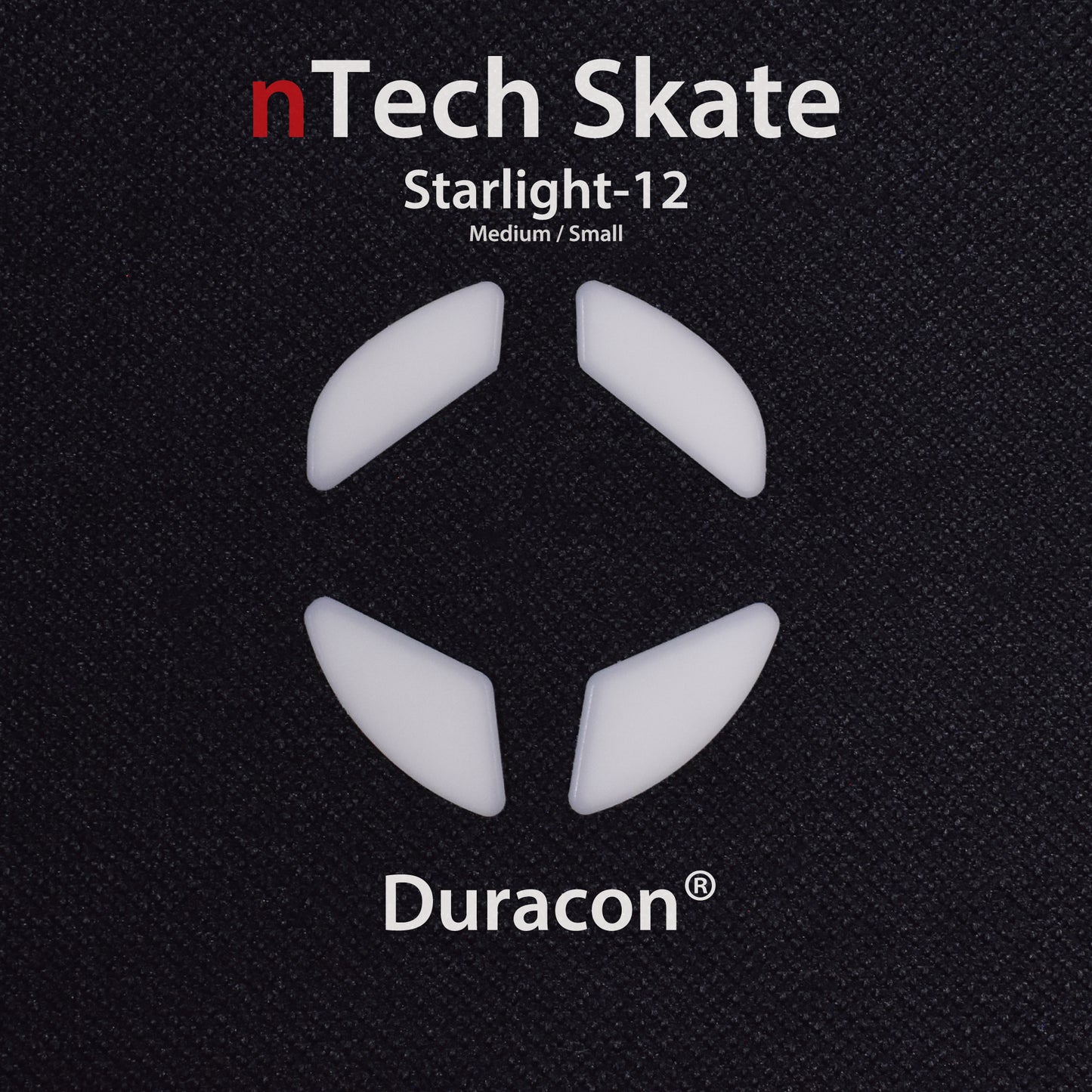 nTech Skate for Finalmouse Startlight-12 Medium/Small ×1set 100% PTFE/Duracon® Material