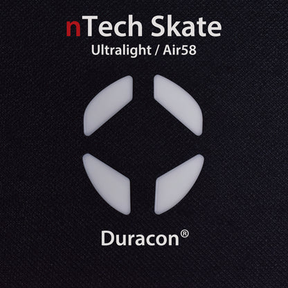 nTech Skate for Finalmouse Ultralight / Air58 ×1set    100%PTFE/ジュラコン®素材