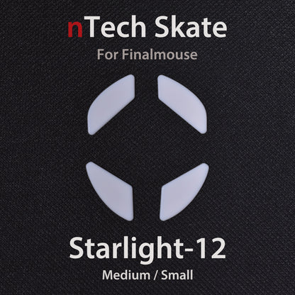 nTech Skate for Finalmouse Startlight-12 Medium/Small ×1set 100% PTFE/Duracon® Material